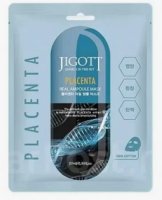 JIGOTT Тканевая маска для лица с экстрактом ПЛАЦЕНТЫ PLACENTA REAL AMPOULE MASK, 27 мл