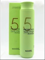 MASIL ШАМПУНЬ ДЛЯ ВОЛОС И КОЖИ ГОЛОВЫ С ЯБЛОЧНЫМ УКСУСОМ 5 PROBIOTICS APPLE VINEGAR SHAMPOO, 300 мл