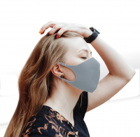 3D FASHION MASK МНОГОРАЗОВАЯ ПРОФИЛАКТИЧЕСКАЯ ГИГИЕНИЧЕСКАЯ МАСКА (серая)