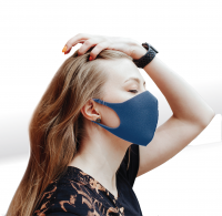 3D FASHION MASK МНОГОРАЗОВАЯ ПРОФИЛАКТИЧЕСКАЯ ГИГИЕНИЧЕСКАЯ МАСКА  (синяя)