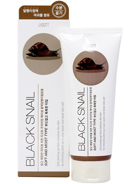 JIGOTT Премиум Гель-пилинг с экстрактом слизи черной улитки