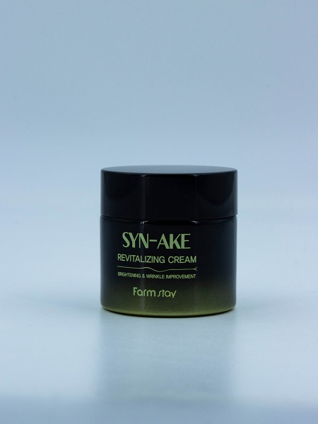 FARMSTAY - КРЕМ ДЛЯ ЛИЦА СО ЗМЕИНЫМ ПЕПТИДОМ SYN - AKE REVITALIZING CREAM, 80 МЛ.