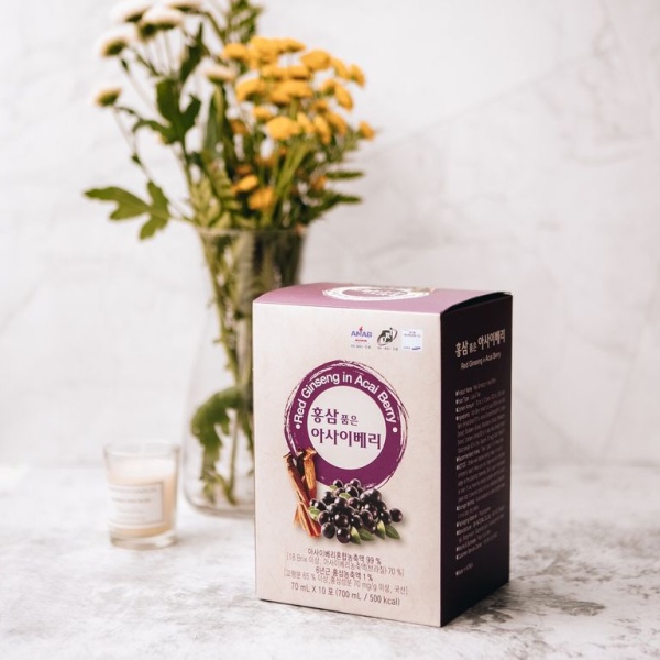 Напиток из красного женьшеня с ягодой Асаи 10*70ml